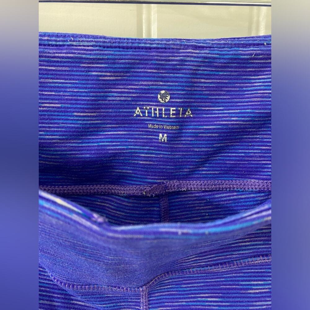 Athleta Energy Chaturanga Capri Cropped Legging Space Dye Blue Size Medium - Picture 7 of 7